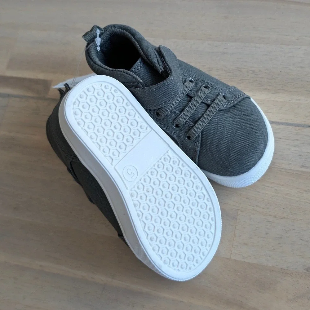Baby‎ GAP Kids Dinosaur Sneakers High Top Hook Loop Size 5 Green NEW